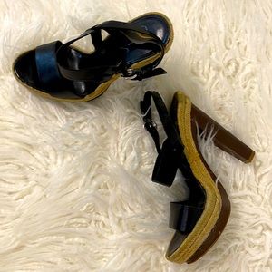 Jessica Simpson black platform heels sz 6